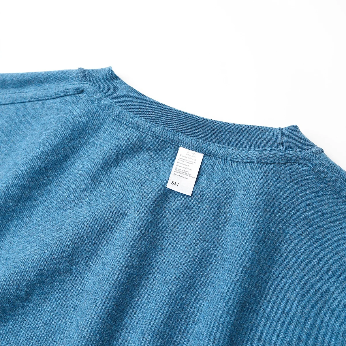 Blue 250g heavy solid Khaki round neck short sleeve T-shirt pure 100% cotton pepper salt simple T-shirt unisex custom tee shirt