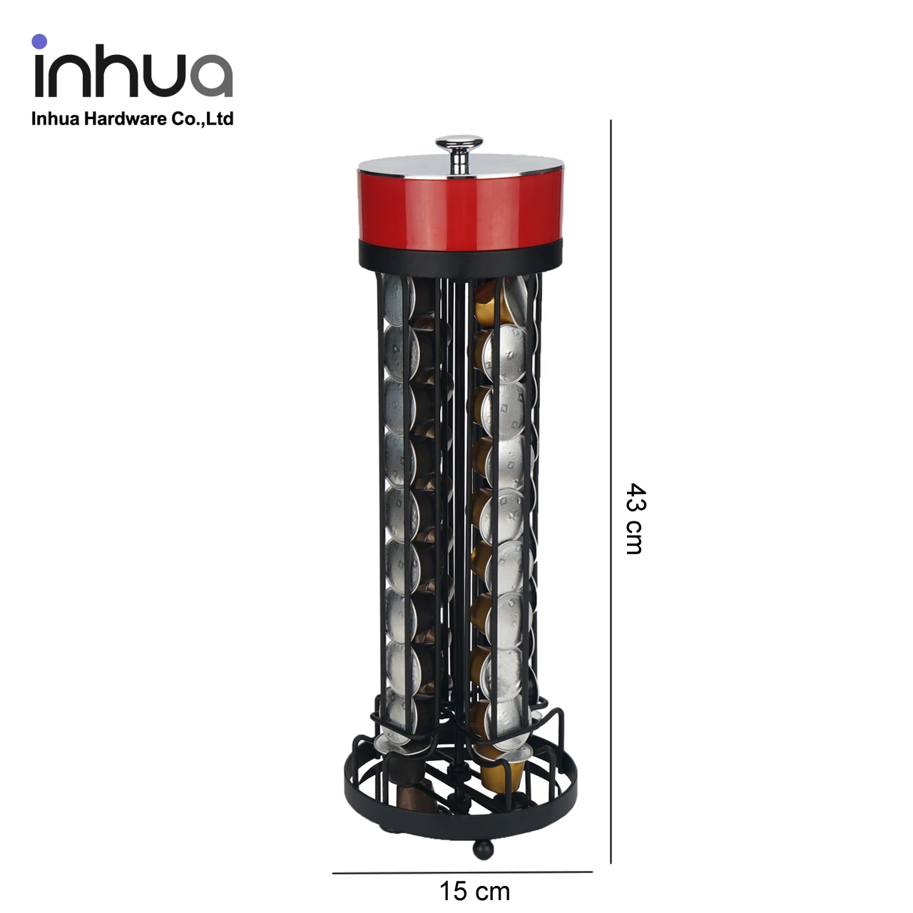 
 Держатель для капсул кофе nespresso, 360 градусов, с сахарницей, 40 капсул nespresso, стеллаж для хранения для дома, офиса и кухни  