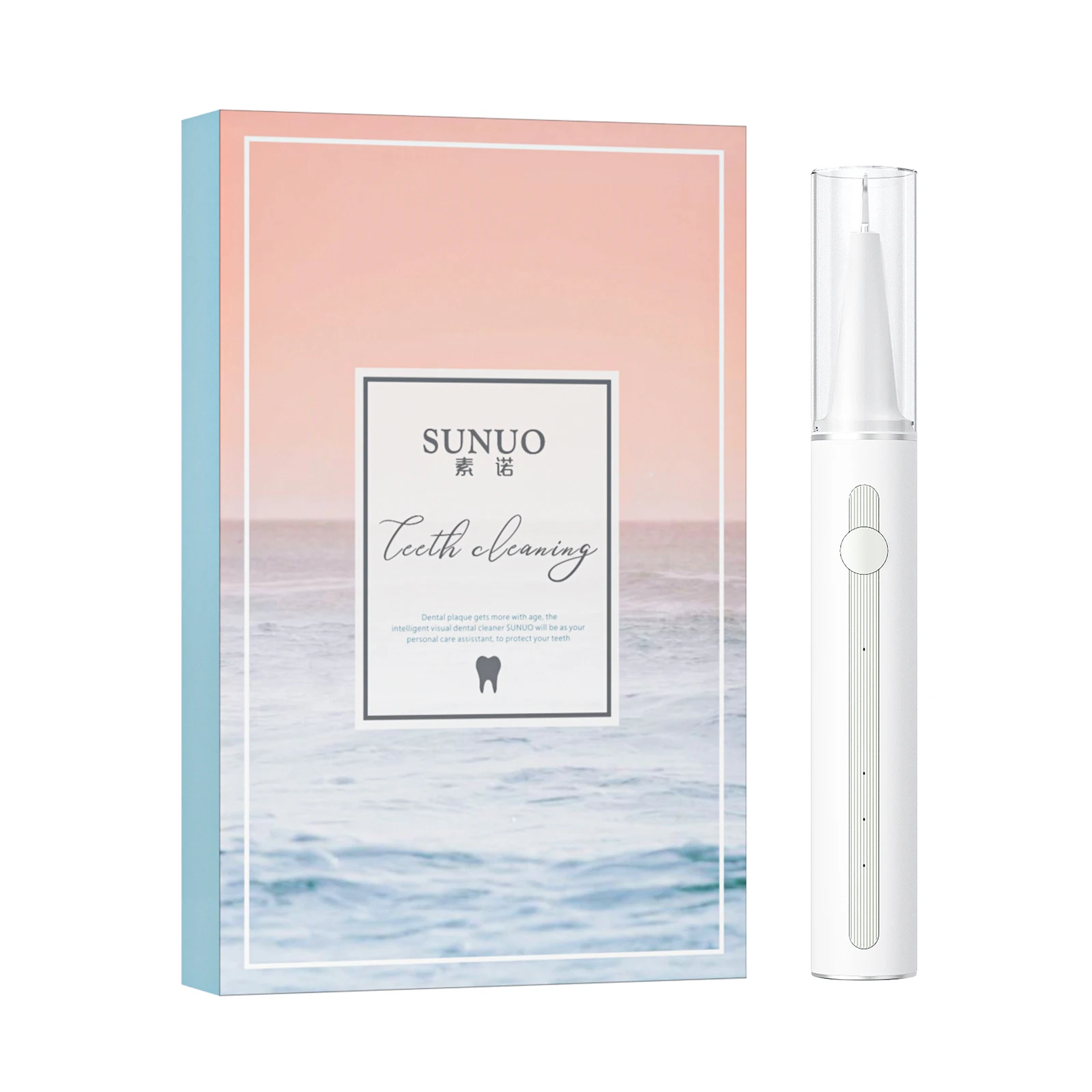 Smart Ultrasonic Teeth Calculus Cleaner Teeth Plaque Remover Electric Dental Tooth Cleaner Visual Ultrasonic Dental Scaler