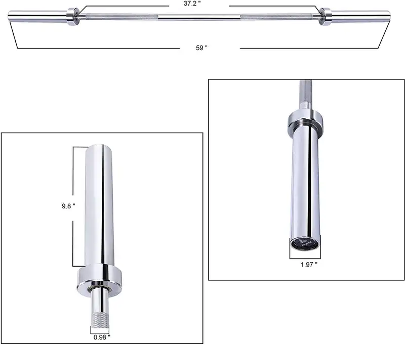 Fitness Power Training fitness Polished Chromed Barbell Bar