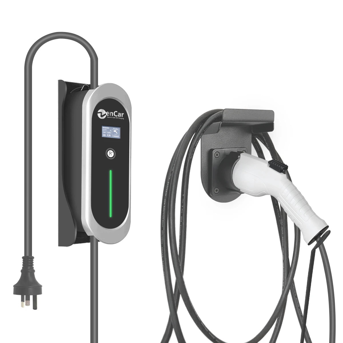 TUV ZENCAR EVSE Type 1 with AU plug 10A EV charging level 2 Electric Car Charger Plug IEC 62196 ev charging plug car