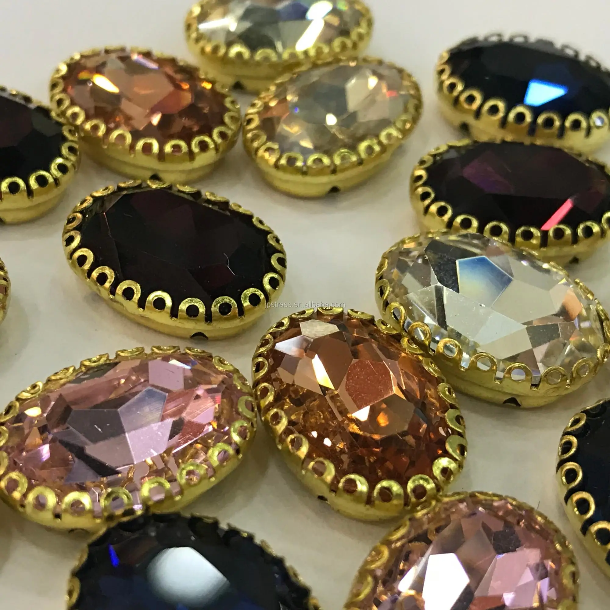 Factory Price Best K9 Quality Shape Crystal Bead With Claws Sew On Rhinestone For Garment Decoration