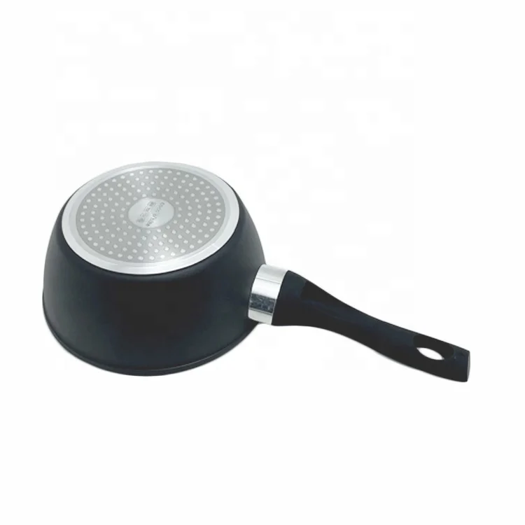 14cm 16cm 18cm Metal Aluminum Milk Pot Mini Coffee Cooking Pot Non Stick Coating Saucepan with Soft Touch Handle