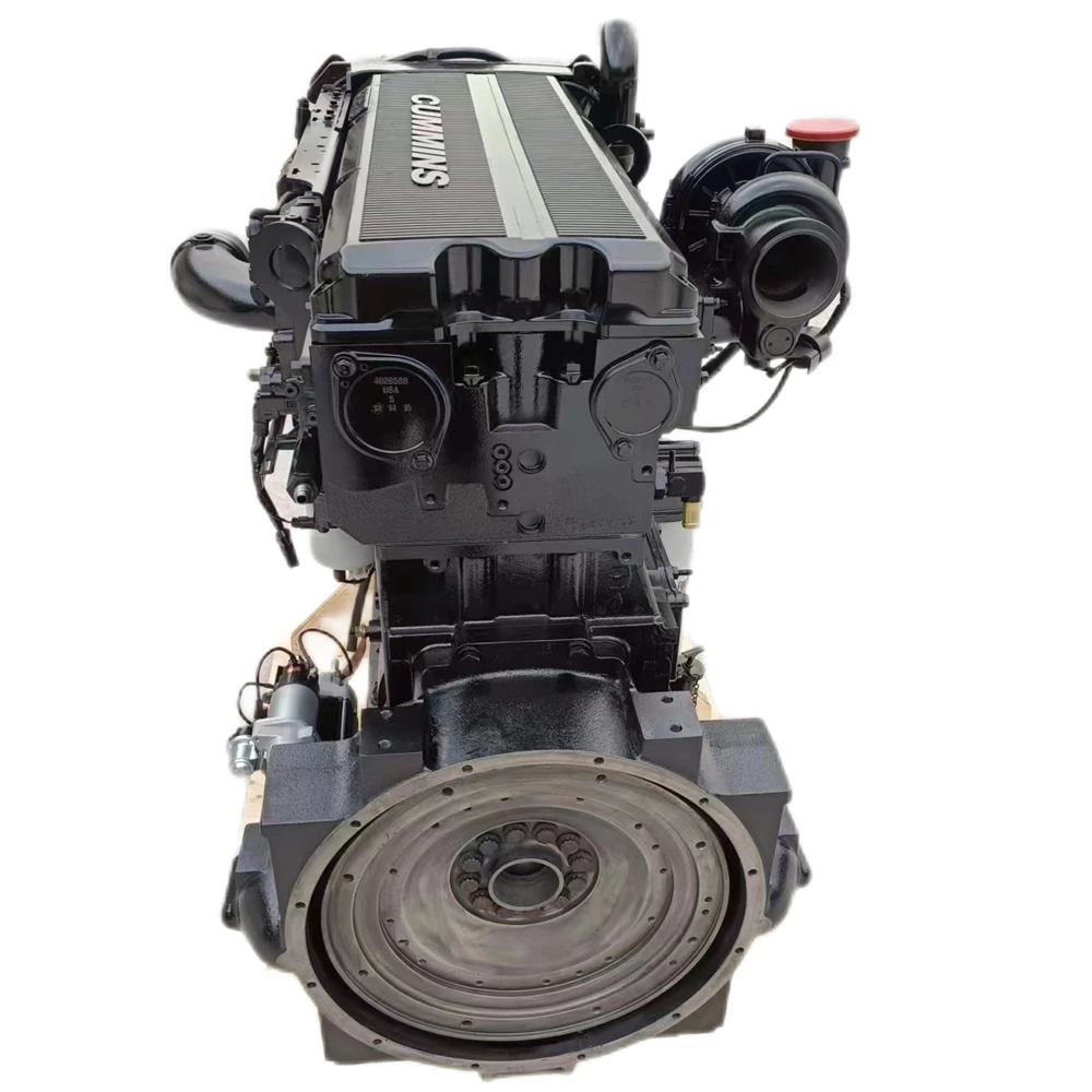 China factory 6bt QSB6.7 QSL9 fixed marine diesel engine assembly with heat exchanger muffler and the water