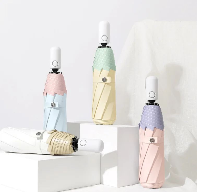 umbrella supplier New Design Wholesale umbrella with logo printing Travel 3 Folding Auto umbrellas for the rain