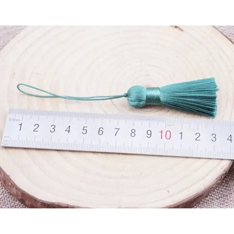 Wholesale 5cm Polyester Silk Tassel Fringe Brush Tassels for Crafts DIY Jewelry Findings Home Decor Sewing Curtains Accessories