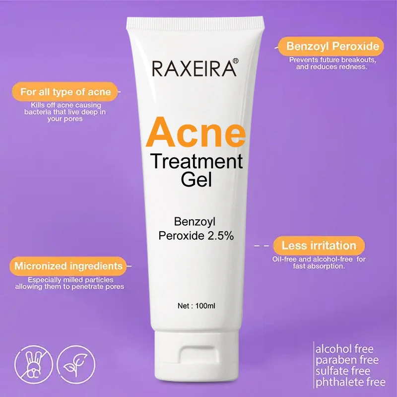 Private Label Pimples Spot Treatment 2.5% Benzoyl Peroxide Cream