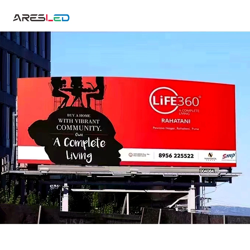 Outdoor HD P5.7  Ultra Bright Led Display Panel Cabinet Rear and Front Maintenance  External  LED Display Screen