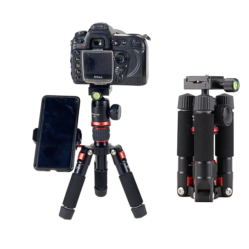 GT225A+QB02 New Design Adjustable Aluminum Alloy Camera Pan small mini video camera tripod stand