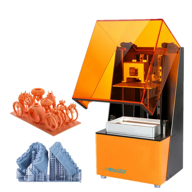 Новинка Лидер продаж высокоточный 3D-принтер DAZZLE wax и resin
