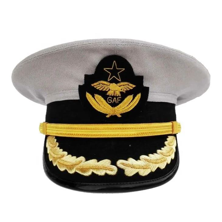 Embroidery Patch Badge White Crown Uniform Hat Party Cosplay Officer Military Army Navy Pilot Police Peaked Cap
