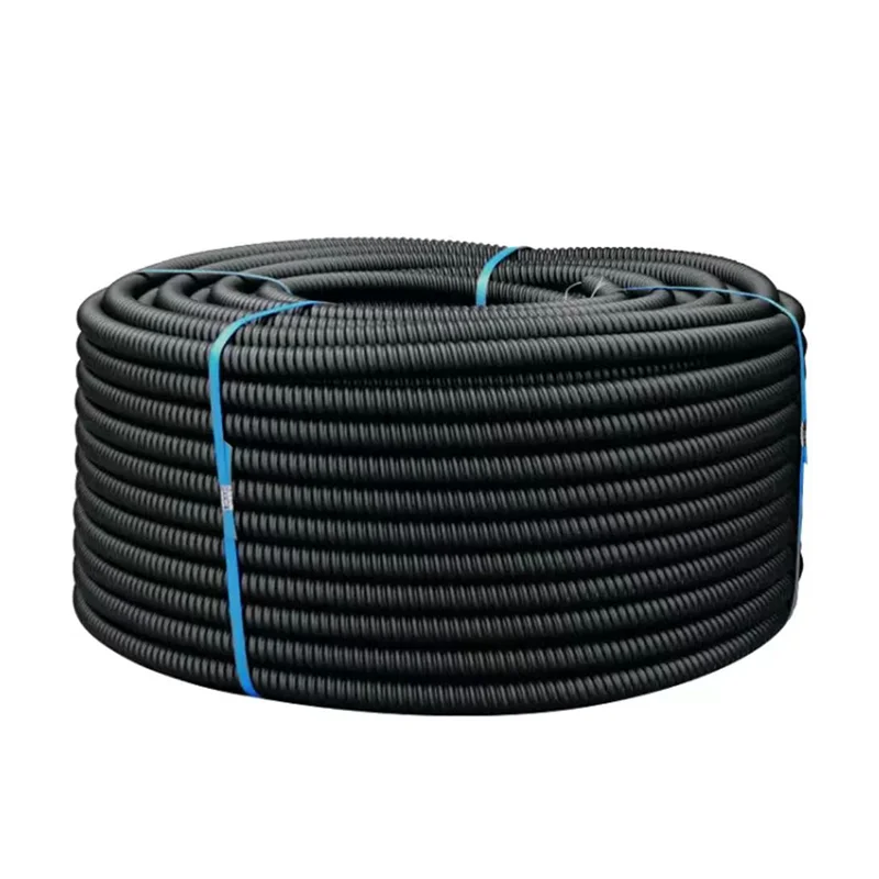 Professional round Carbon Fiber Tube Flexible Corrugated Electrical Conduit Pipes Curved Cutting and OEM Services Available