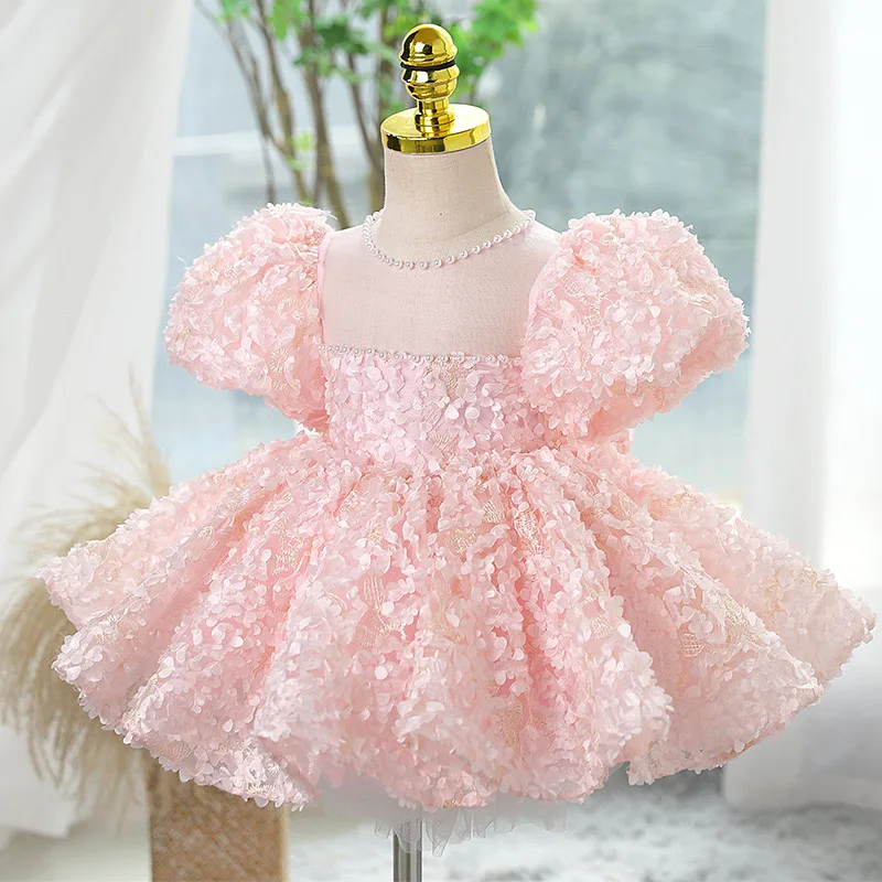 Latest Frock Design Children Wear Birthday Party Performance Baby Girl Fashion Princess Girl Dresses For Kids 4 to 12 Years Old