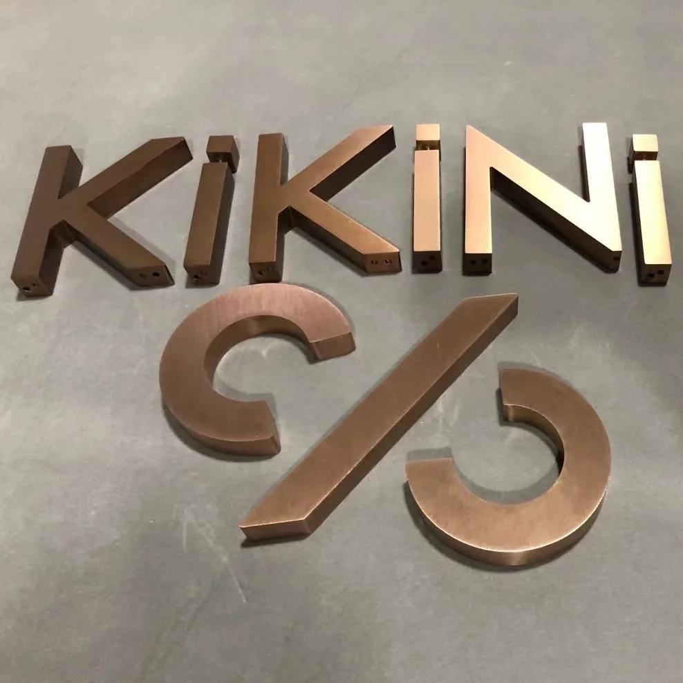 Настенные знаки с логотипом салона на заказ 3d буквы для кафе барбершопа Акриловые Настольные деловые декоративные из нержавеющей стали