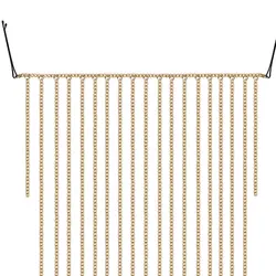 Wholesale Street fashion Women Styling Accessories Metal Golden Aluminum Chain Link Hair Clip With Tassel