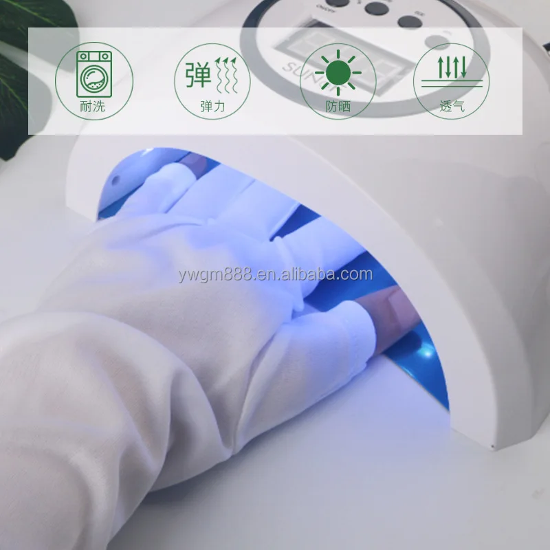 Nail tools uv machine light anti-black dew finger light therapy gloves
