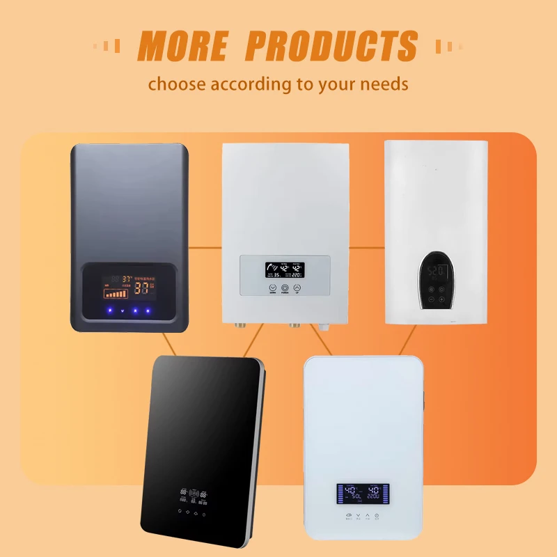 Custom ETL Certified Household 12-24KW Smart Tankless Water Heater Low MOQ 380V Instant Electric Water Heater with Touch screen