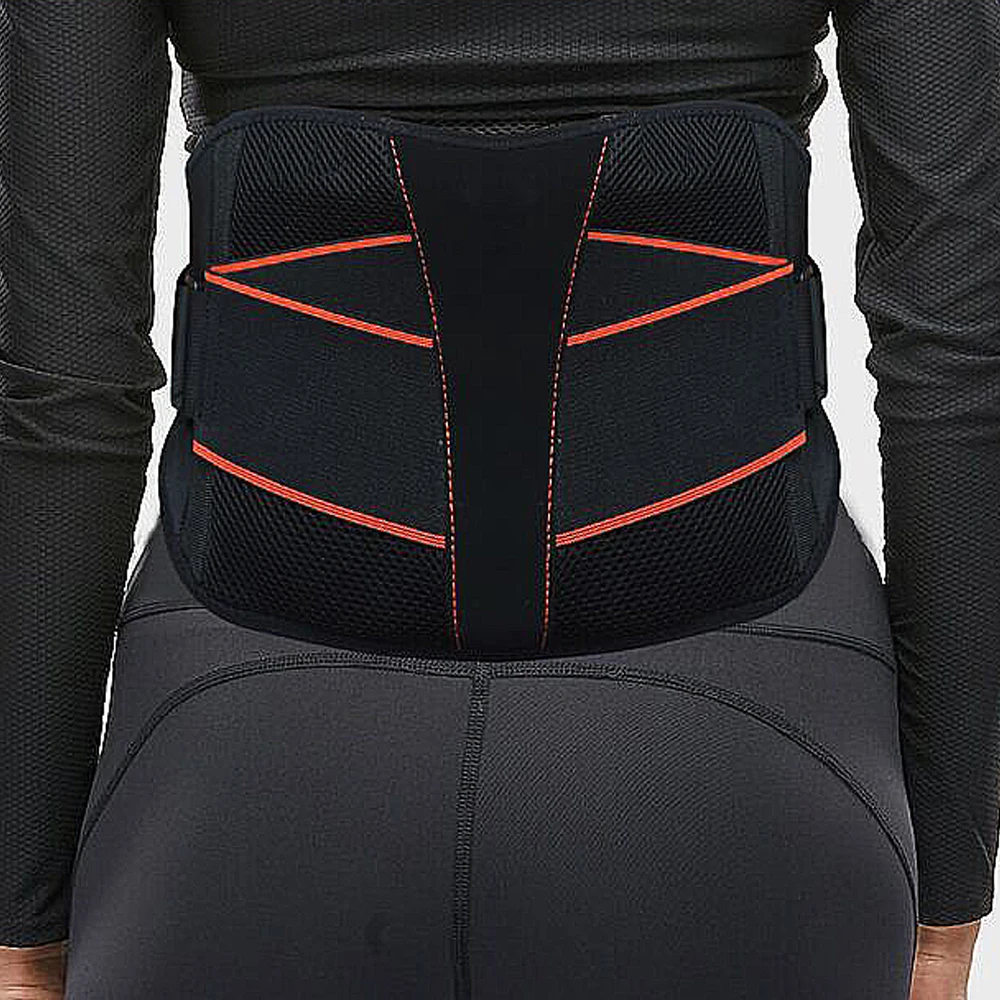 Hot sale  Elastic Breathable Spandex Back Support Belt neoprene lumbar back brace belt with gel pack