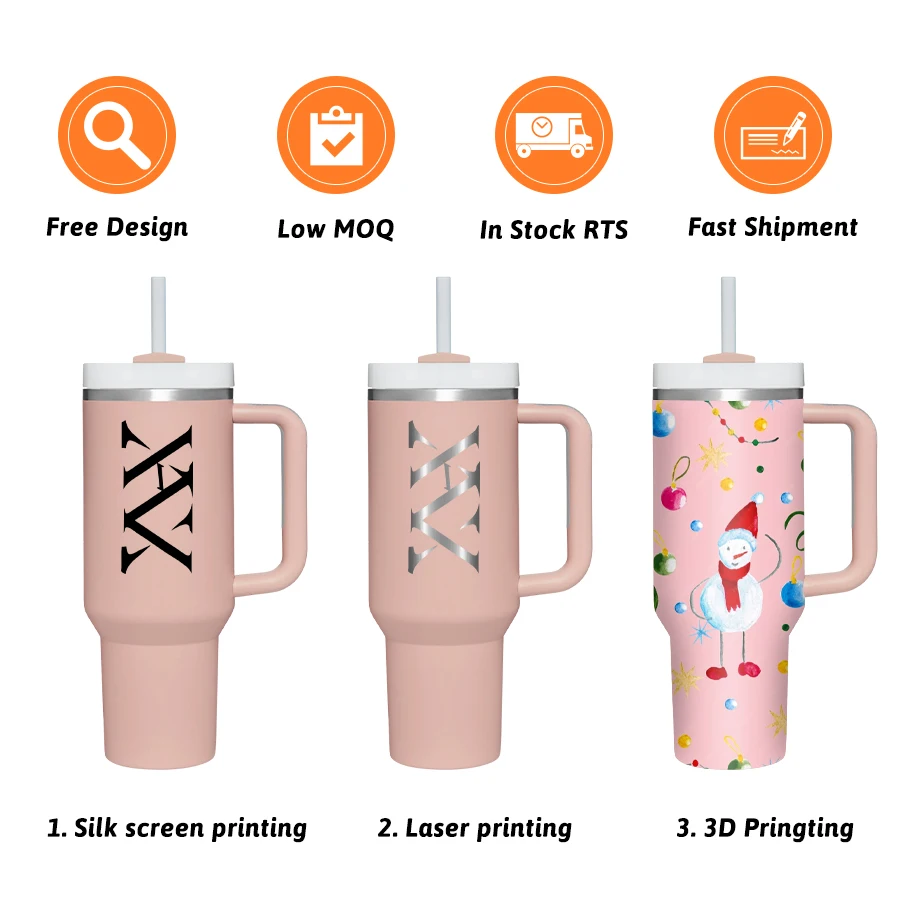 40Oz H2.0 Stainless Steel Tumbler Cups 2Nd Generation Thermal Mug Car Mugs Vacuum Insulated Water Cup Coffee Mug