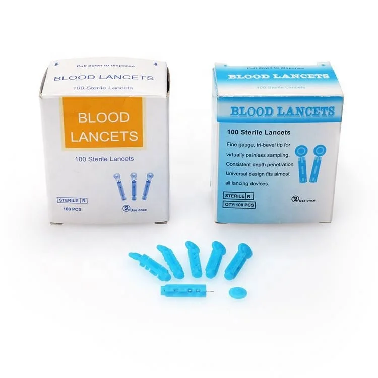 CE ISO approved yiwu medical factory price plastic disposable blood lancet