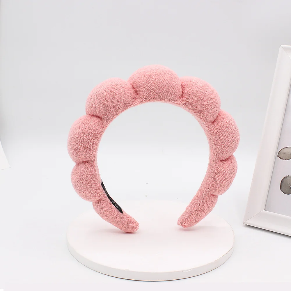 Custom Sponge Hair Accessories Washing Face Makeup Removal Shower, Facial Spa Sponge Headband