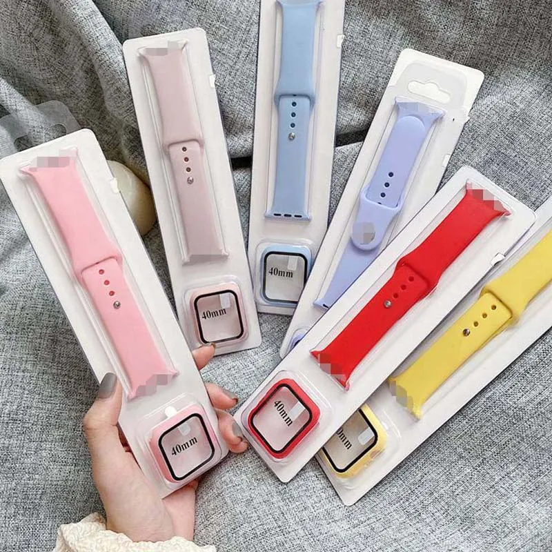 High Quality Silicone Watch Bands And Case For Apple Watch