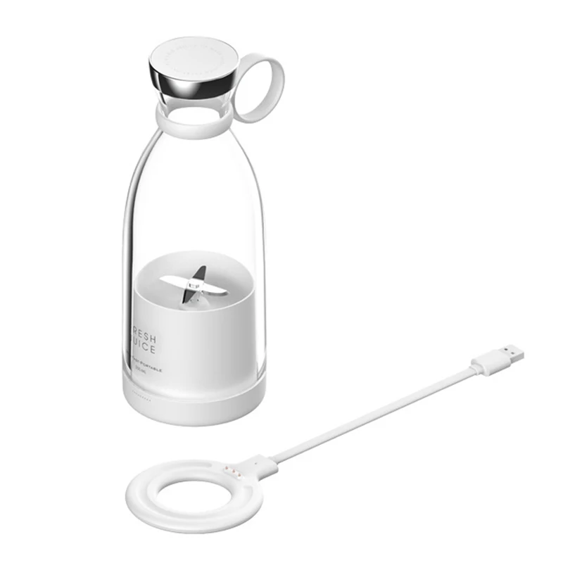 Electric Mini Portable Juicer Cup Bottle Travel Wireless Charging Fruit Mixer Blender