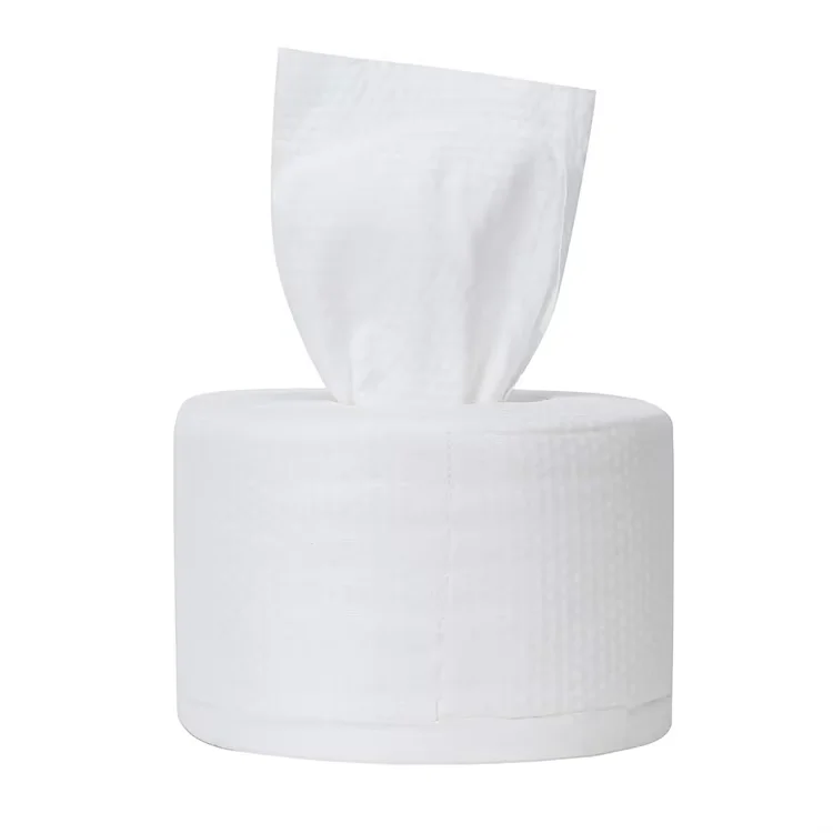 Custom print white Spunlace nonwoven Non woven Fabric roll for Disposable face towel