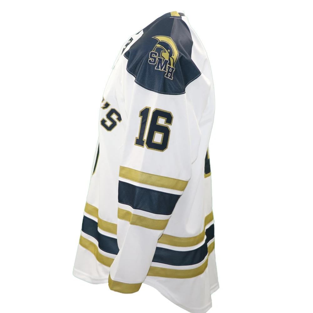 Классическая профессиональная вышитая снасть на заказ, саржевая сшитая нашивка, воротник со шнуровкой, хоккейные Джерси Лиги