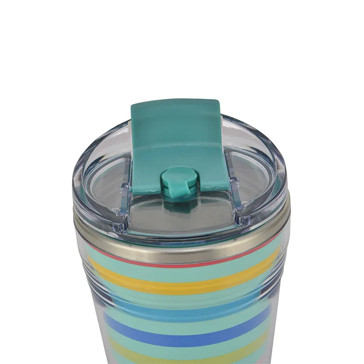 Sports Vacuum Insulated Stainless Steel Cup With Straw And Lid