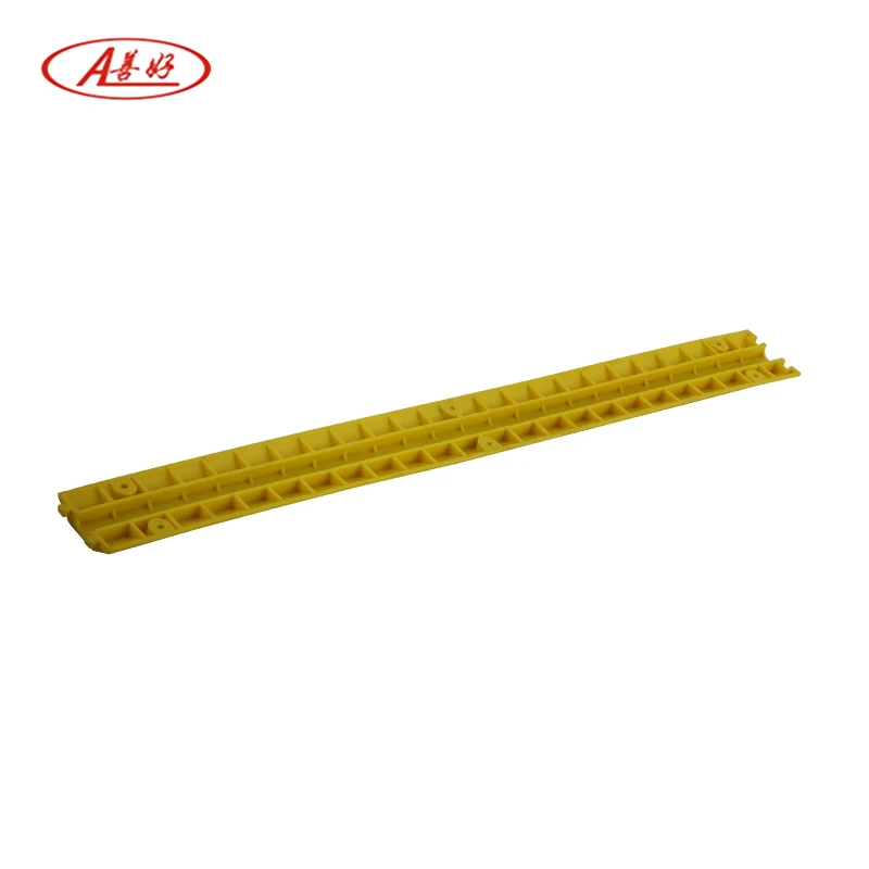
Yellow Electric Wire Plastic 1 Channel Floor Cable Trunking Cover 