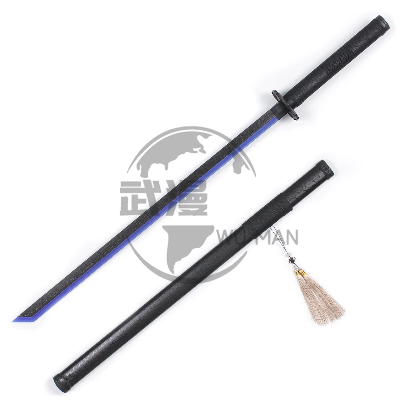 Black Cool Rechargeable Training Swords Chinese Traditional Tang Dao Bamboo Wooden Toy Swords with Lights