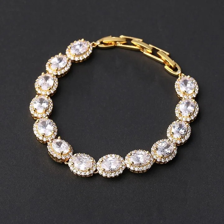 Exquisite  fashionable high quality charm bracelet jewelry women cubic zirconia tennis bracelet