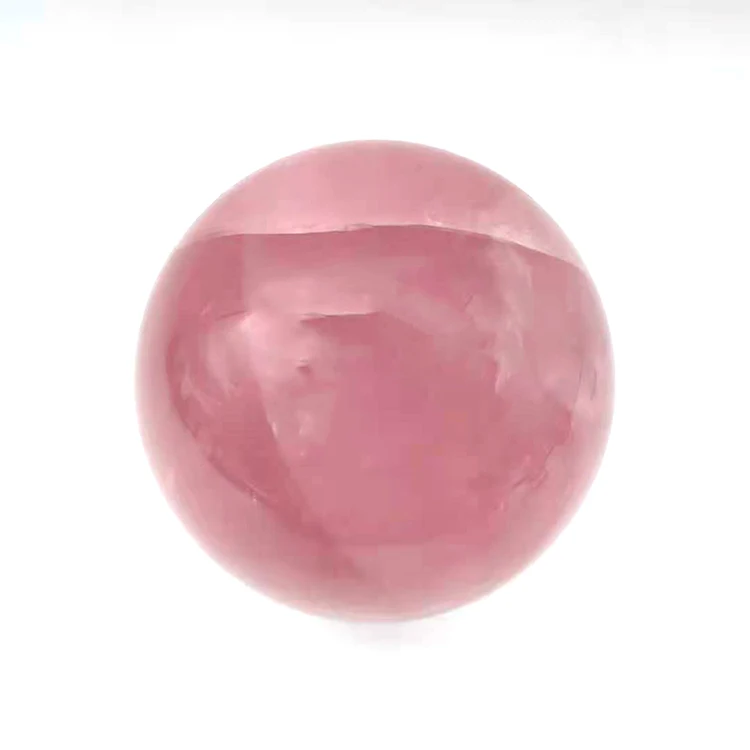 
High quality rose crystal raw stone polishing luxury rose crystal star sphere for atmospheric business gifts 