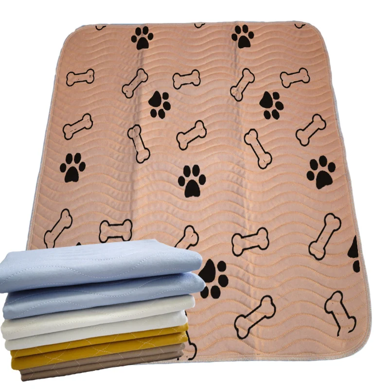 Free Sample Custom Printing Urine Pad Dog Cats Reusable Waterproof Training Pee Puppy Pad For Pet Training