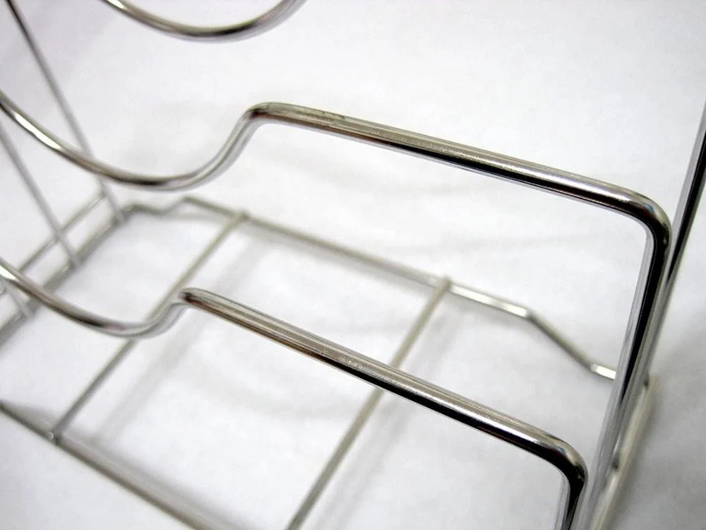 Stainless Steel Wire Chopping Board Holder Cutting Board Rack Kitchen Organizer