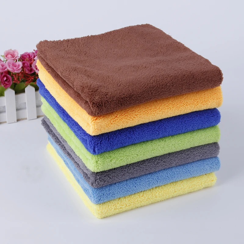 Microfiber towel 500GSM wash magic clay for washing Coral Velvet Car Towel