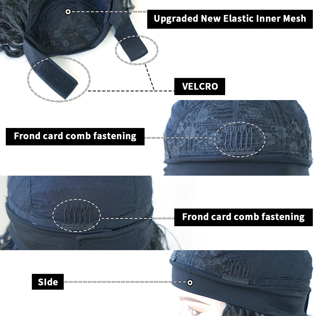 Headband Wig Synthetic Hair Straight 28 Inch for Black Women Glueless None Lace Front Hair Machine Made Wigs Natural Black 150%