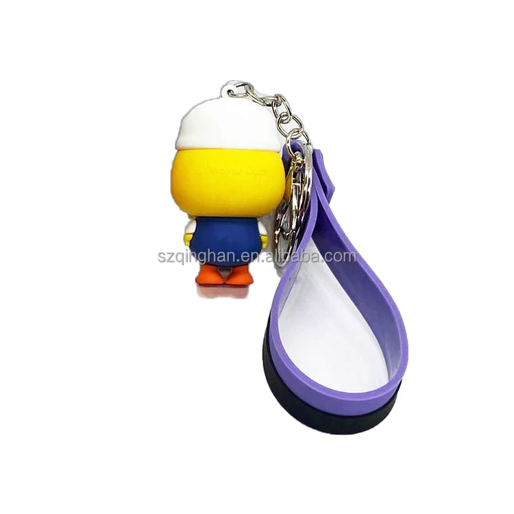 rubber small duck key chain cheap custom pvc key chain small order key chain rubber 3d