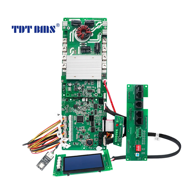 TDT 8s~16s 100A 200A 24V 48V CAN/RS485/BT/RS232 Battery Protection Board Balance Lithium Smart 48V Lifepo4 Management System BMS