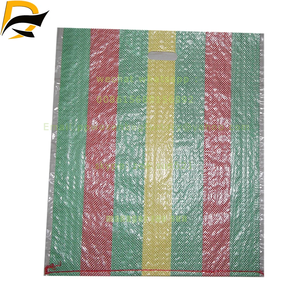 OEM design Printed Plastic Rice Flour Feed Fertilizer Postal PP Woven Bag