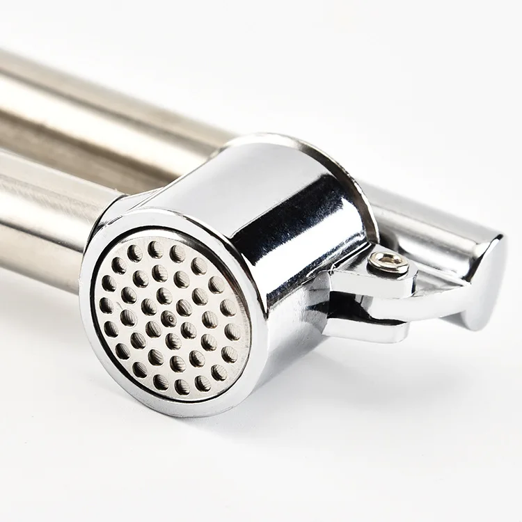 Garlic Press Mincer Ginger Crusher Peeler Squeezer Heavy Duty Stainless Steel	multifunctional garlic press