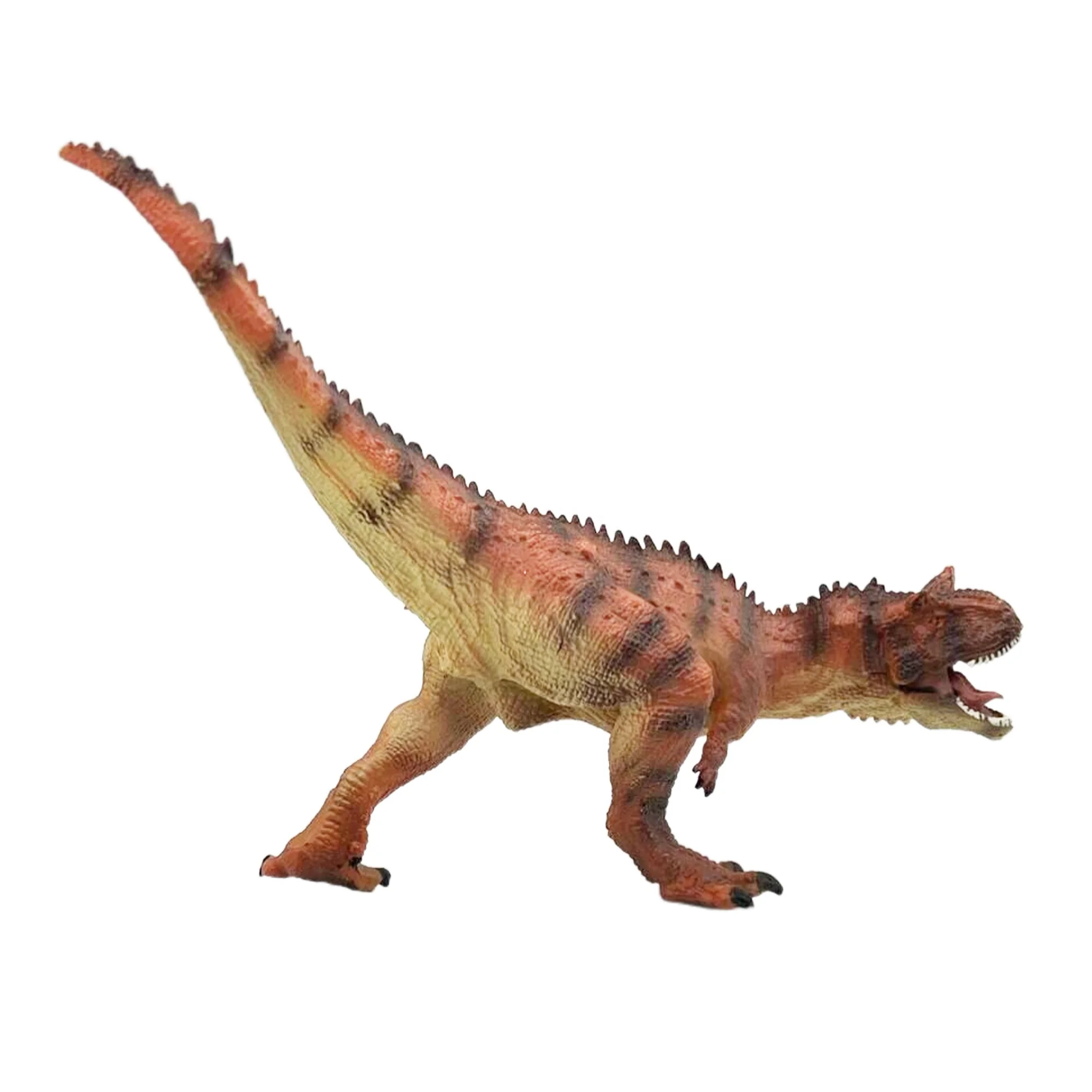 Animal Toys Dinosaur Figures Toys  Dino Action Figure Plastic Educational Play Orange Carnotaurus  with Movable Mouth