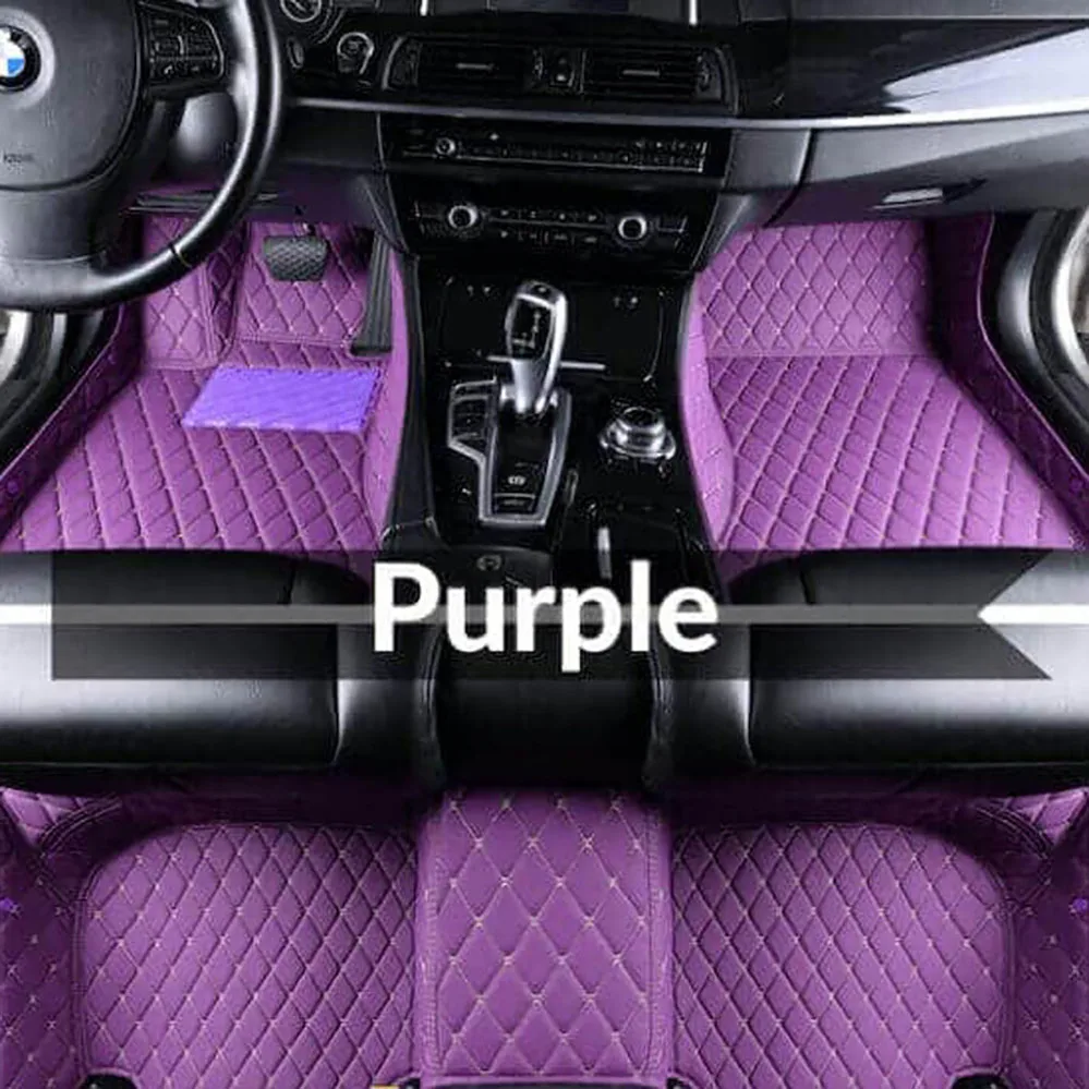 QCI161 High Quality Universal Car Mat Fully Surrounded Customization All Leather Car Floor Pad Car Foot Pad