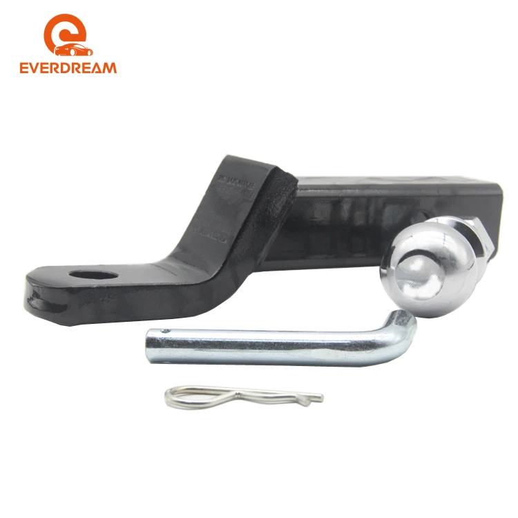 Steel Rear Trailer Towing Hook 2-Inch Receiver & Trailer Hitch Ball Mount