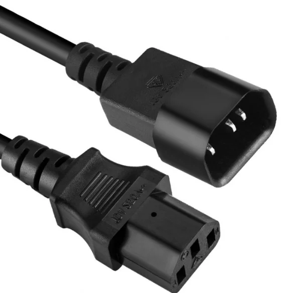 1 8 м 0.75mm2 Италия-шнур питания жильный кабель C14 для C13 10A 13A 15A heavy duty 125V 250V удлинитель
