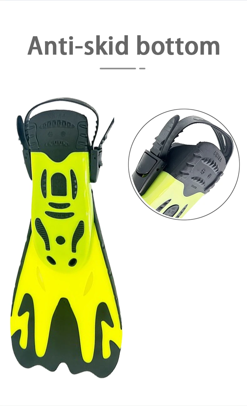 Adjustable Strap Diving Fins Custom Open Heel Diving Flippers Cheap Price Frog Shoes short Dive Fin