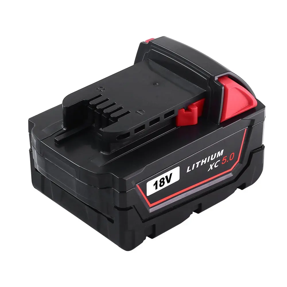 Replacement Power Tool 18V 5.0Ah  Lithium ion Battery Pack For Milwaukees Electric Cordless Drill Combo Kit
