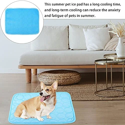 Cool summer cooling Ice silk MATS Ice pad gel cooling non-slip pet dog cat bed blanket mat the cushion pet supplies