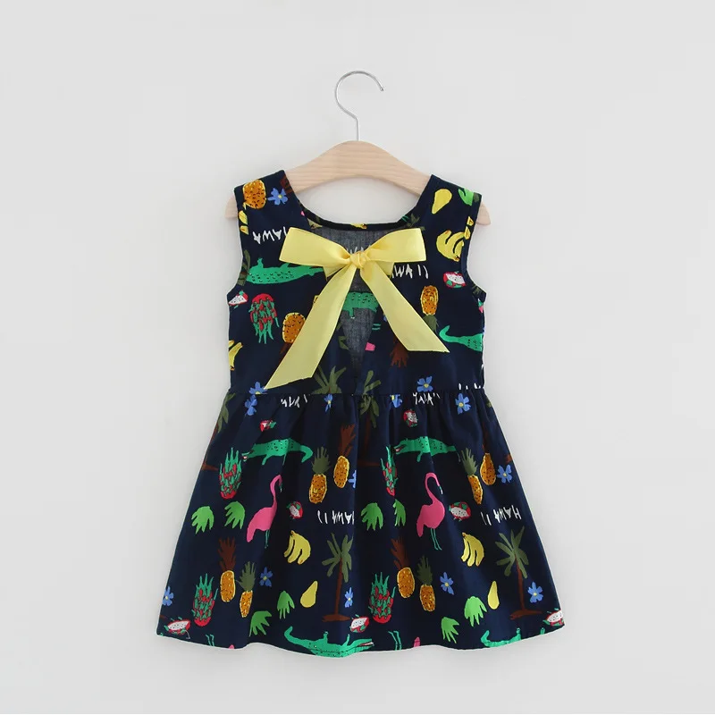 Newest korean girls dress little girls dress kids wear girls dresses